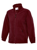 Childrens Classic Full Zip Fleece Jacket - Maroon