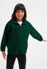 Childrens Classic Full Zip Fleece Jacket - Bottle Green