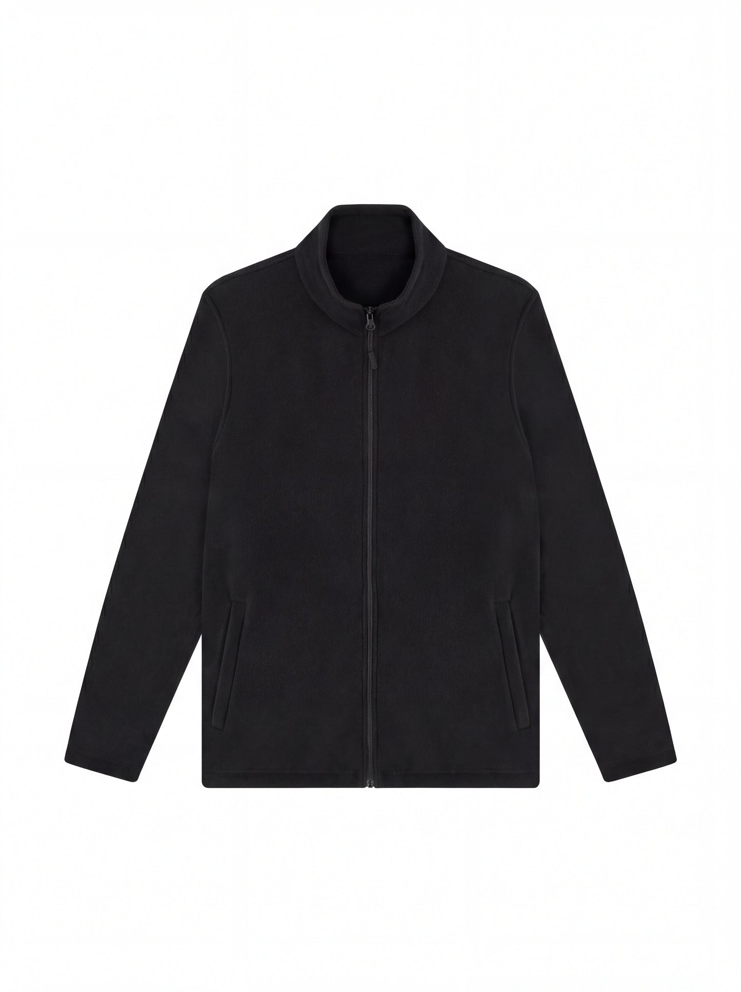 Lightweight Full Zip Microfleece Jacket - Black