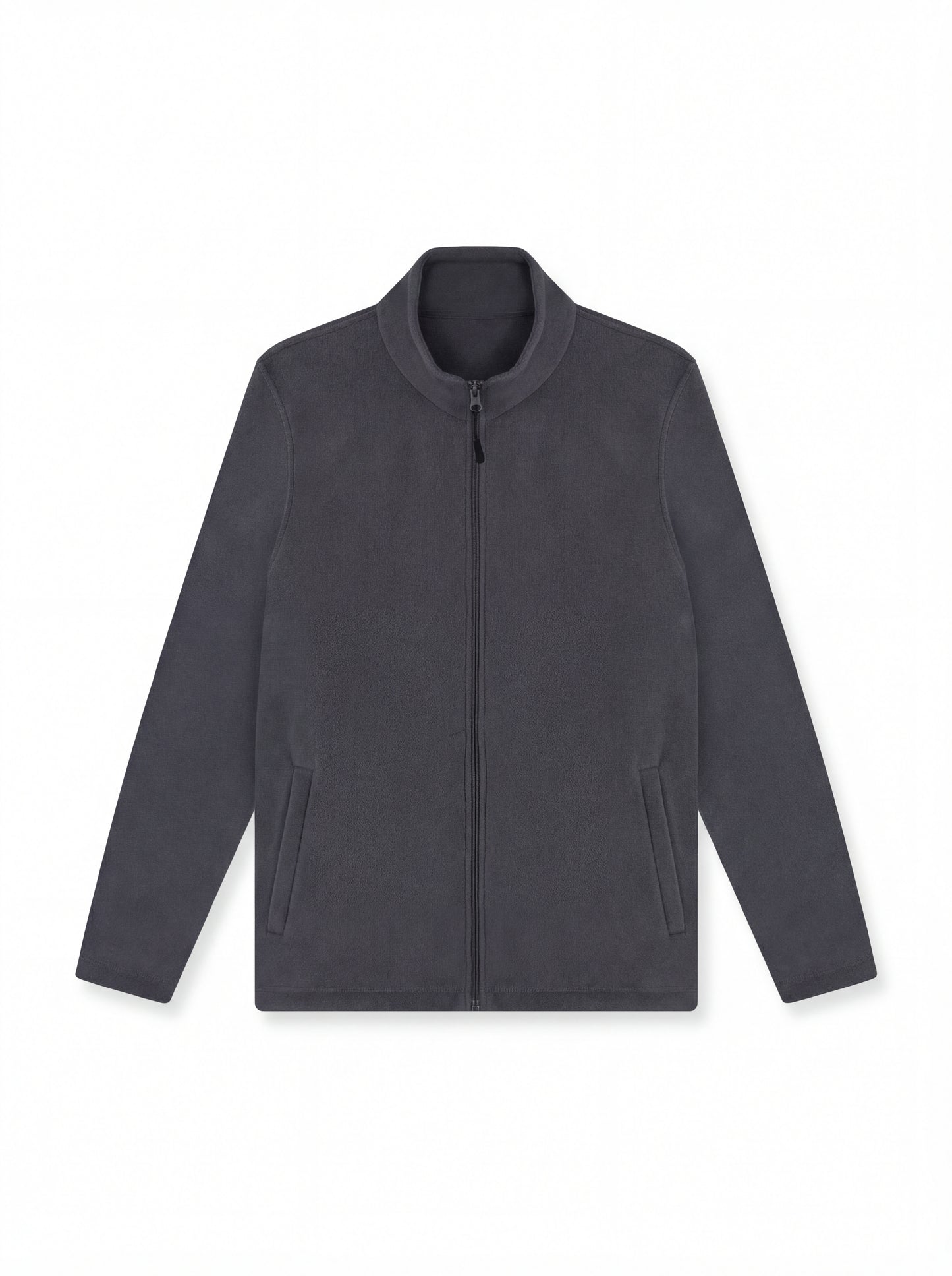 Lightweight Full Zip Microfleece Jacket - Charcoal