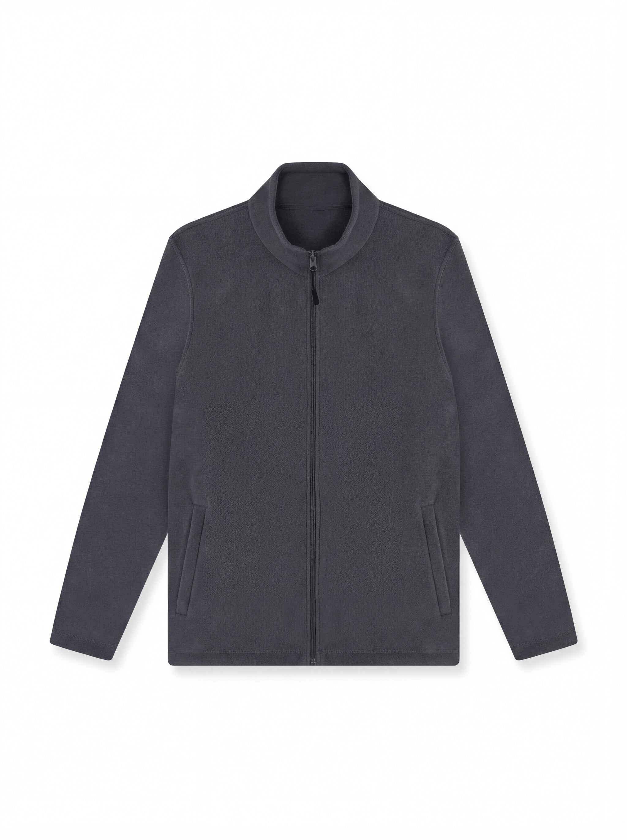 Lightweight Full Zip Microfleece Jacket - Charcoal