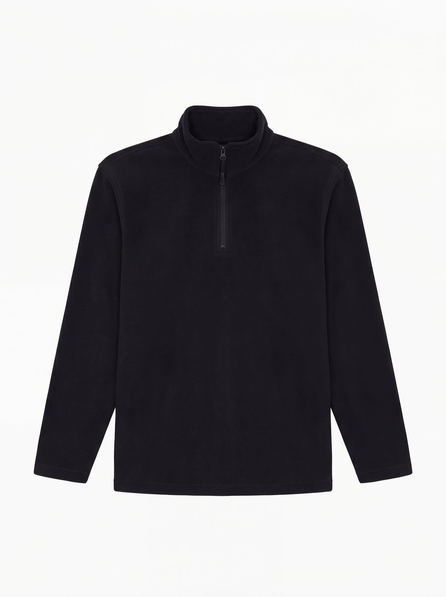 Lightweight Quarter Zip Microfleece Jacket - Black