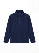 Lightweight Quarter Zip Microfleece Jacket - Navy