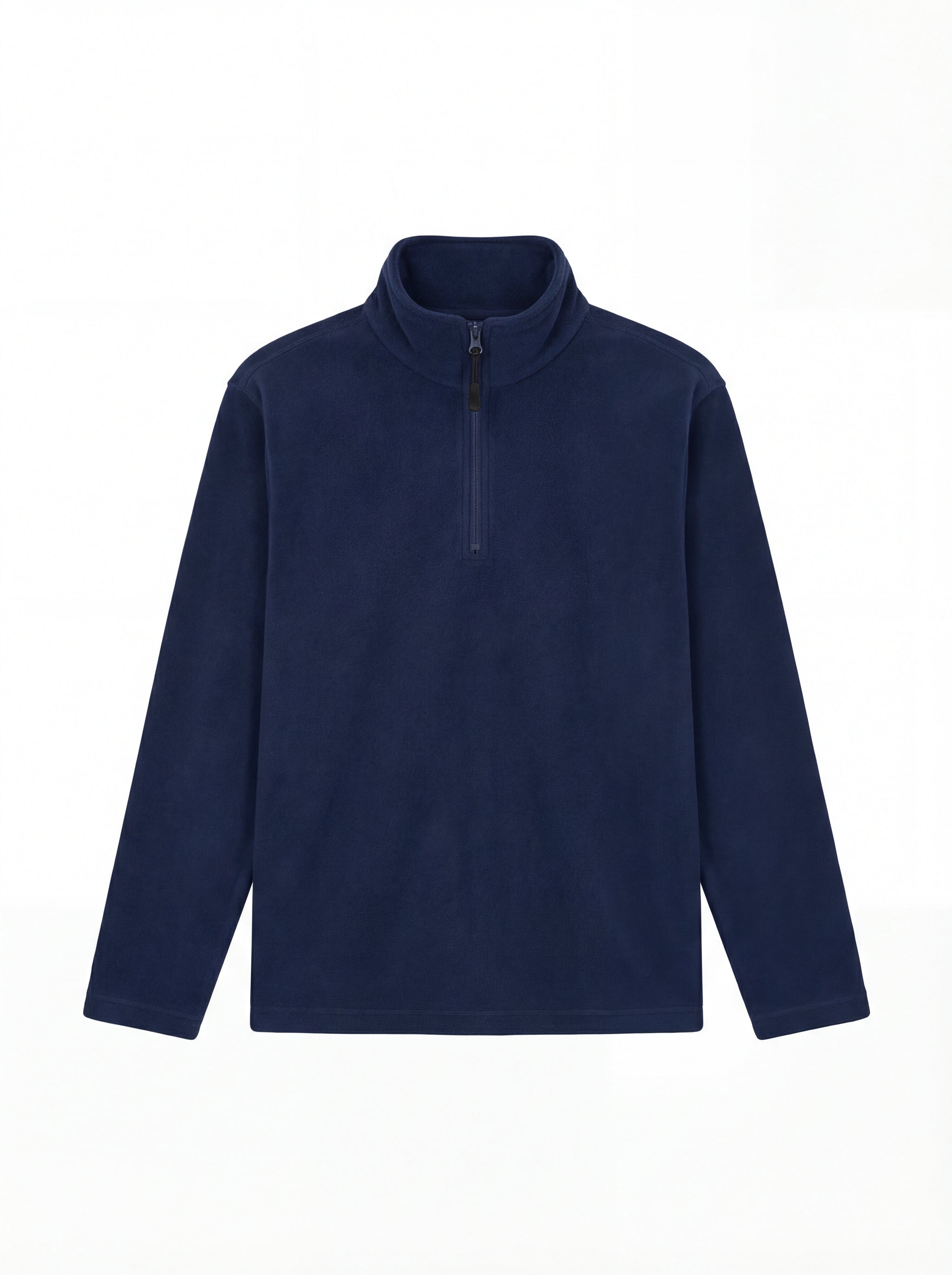 Lightweight Quarter Zip Microfleece Jacket - Navy