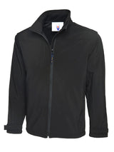 Deluxe Full Zip Soft Shell Jacket - Black