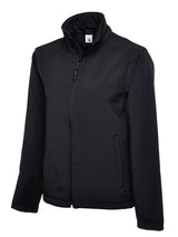 Classic Full Zip Soft Shell Jacket - Black