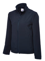 Classic Full Zip Soft Shell Jacket - Navy