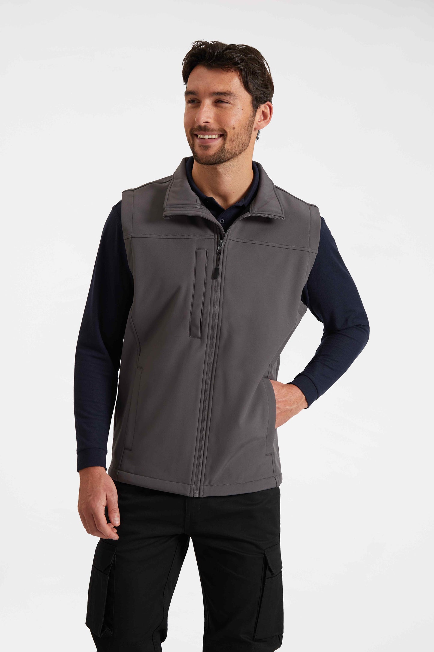 Premium Printable Softshell Gilet - Black