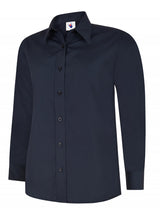 Ladies Poplin Full Sleeve Shirt - Navy