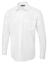 Men's Long Sleeve Poplin Shirt - White