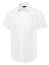 Men's Short Sleeve Poplin Shirt - White