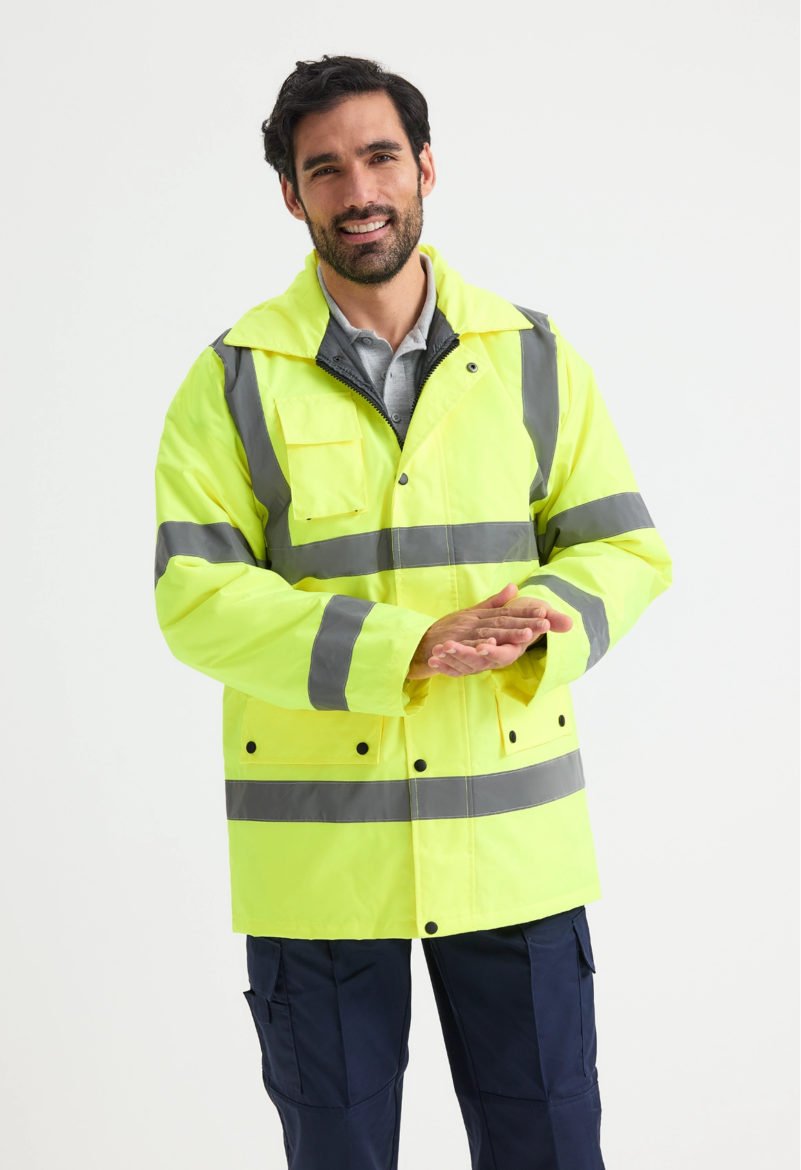 Hi Vis Road Safety Jacket - Orange