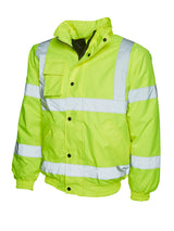 Hi Vis Bomber Jacket - Yellow