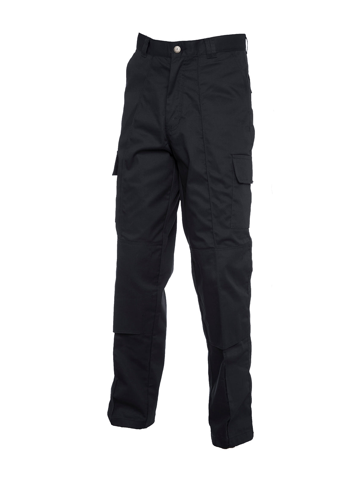 Cargo Trouser with Knee Pad Pockets Regular - Black