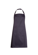 Bib Apron with Pocket - Black