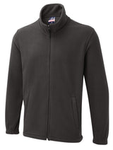 The UX Full Zip Fleece - Charcoal