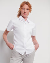 Ladies' Short Sleeve Tailored Oxford Shirt