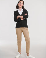 Ladies'  V-Neck Knitted Cardigan