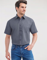 Men's Short Sleeve Classic Polycotton Poplin Shirt