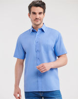 Men's Short Sleeve Classic Polycotton Poplin Shirt