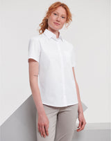 Ladies' Short Sleeve Classic Polycotton Poplin Shirt