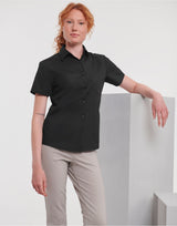 Ladies' Short Sleeve Classic Polycotton Poplin Shirt