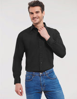 Men's Long Sleeve Classic Polycotton Poplin Shirt