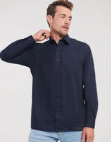 Men's Long Sleeve Classic Polycotton Poplin Shirt