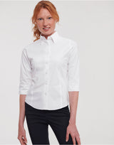 Ladies' 3/4 Sleeve Fitted Stretch Shirt