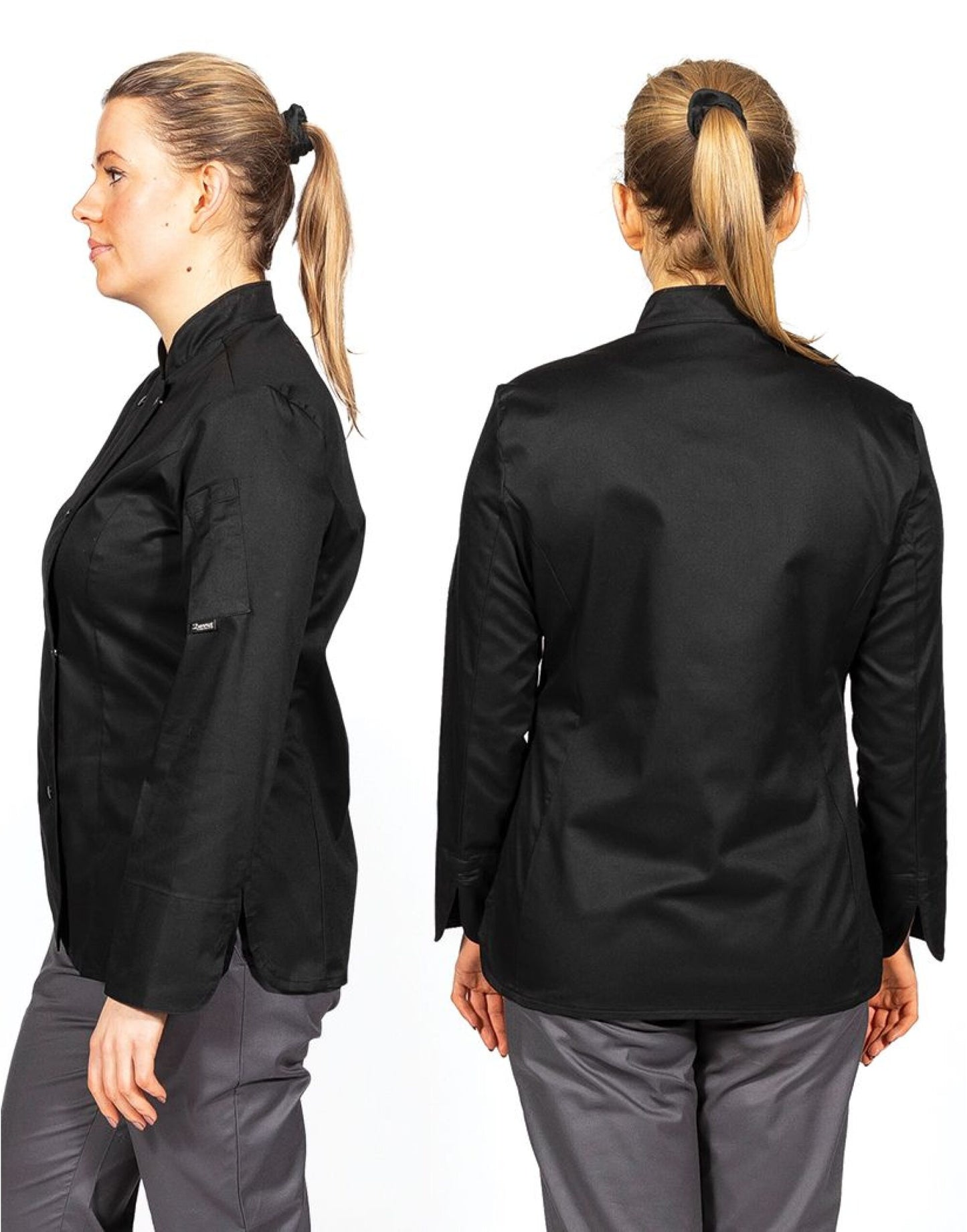 Ladies' Long Sleeve Fitted Chef's Jacket