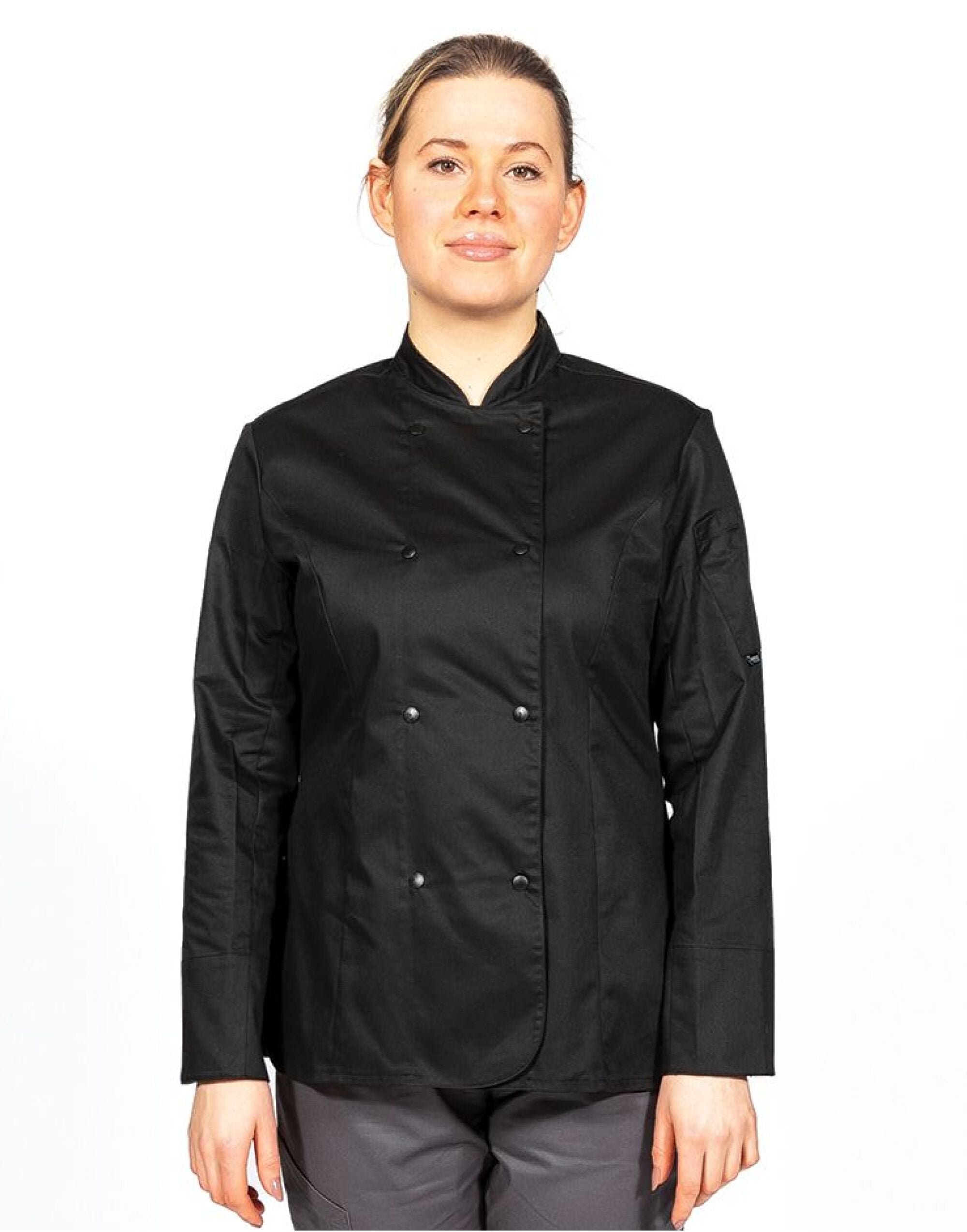 Ladies' Long Sleeve Fitted Chef's Jacket