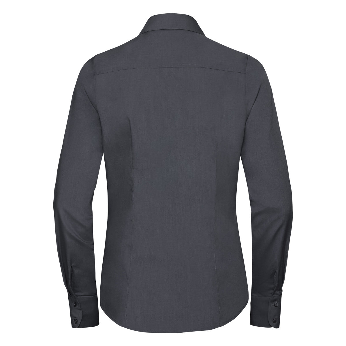 Ladies' Long Sleeve Fitted Polycotton Poplin Shirt