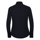 Ladies' Long Sleeve Fitted Polycotton Poplin Shirt