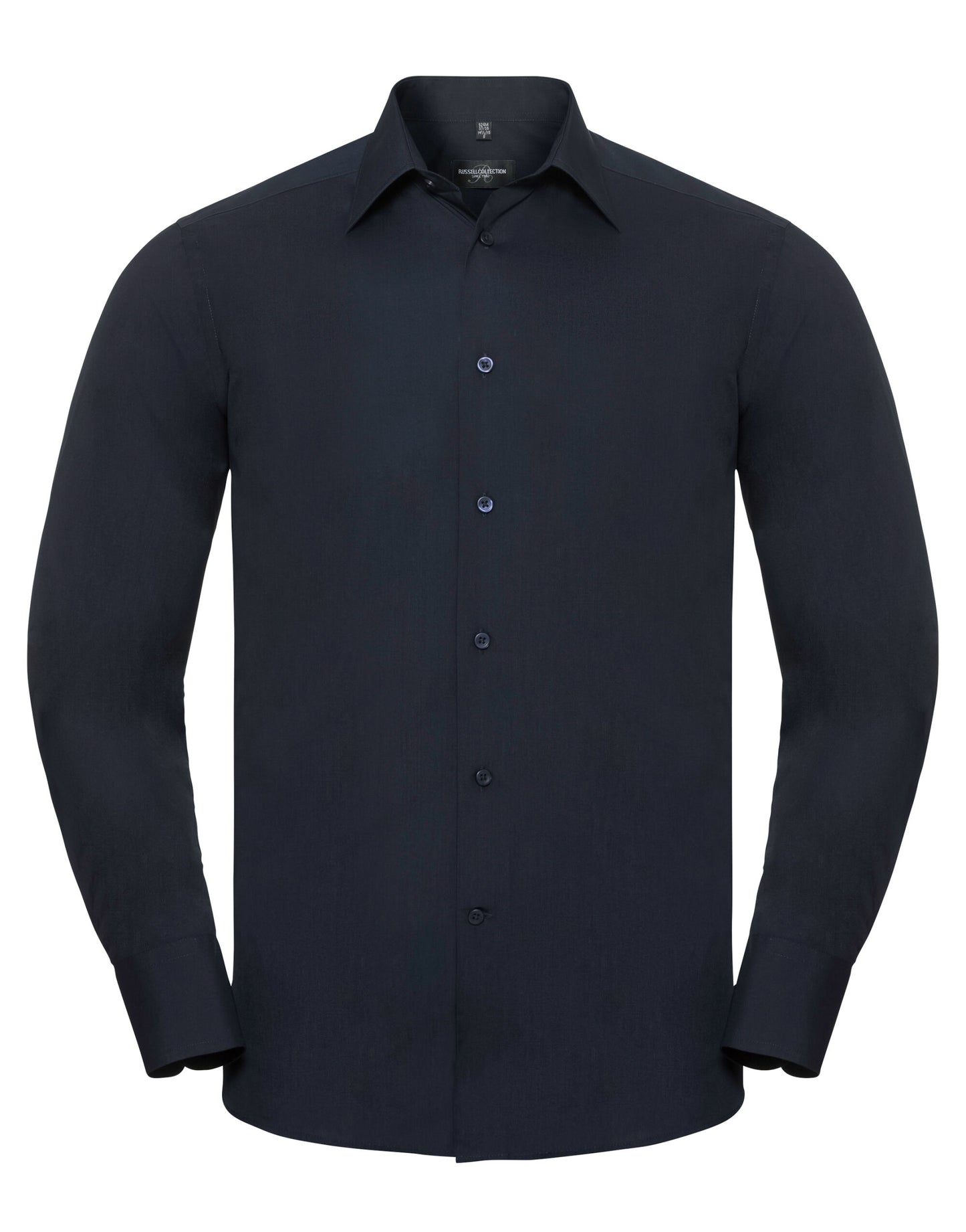 Men's Long Sleeve Tailored Polycotton Poplin Shirt