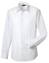 Men's Long Sleeve Tailored Polycotton Poplin Shirt