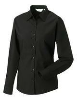 Ladies' Long Sleeve Classic Polycotton Poplin Shirt