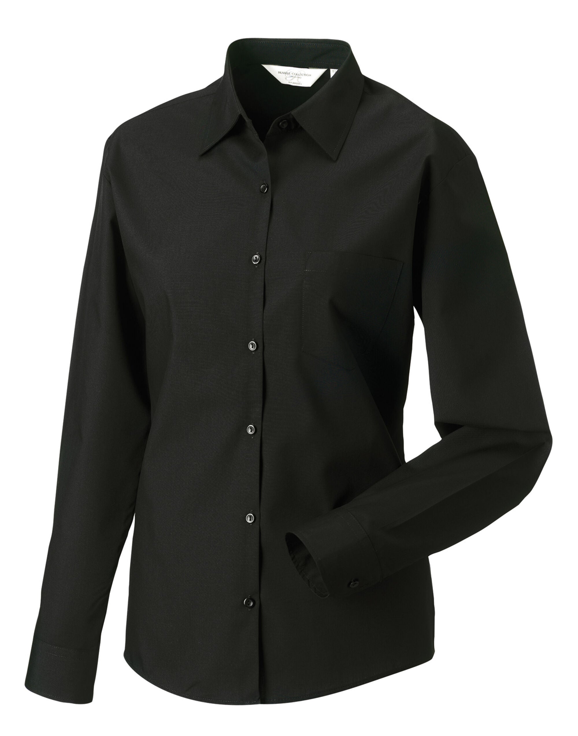 Ladies' Long Sleeve Classic Polycotton Poplin Shirt