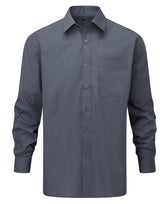 Men's Long Sleeve Classic Polycotton Poplin Shirt