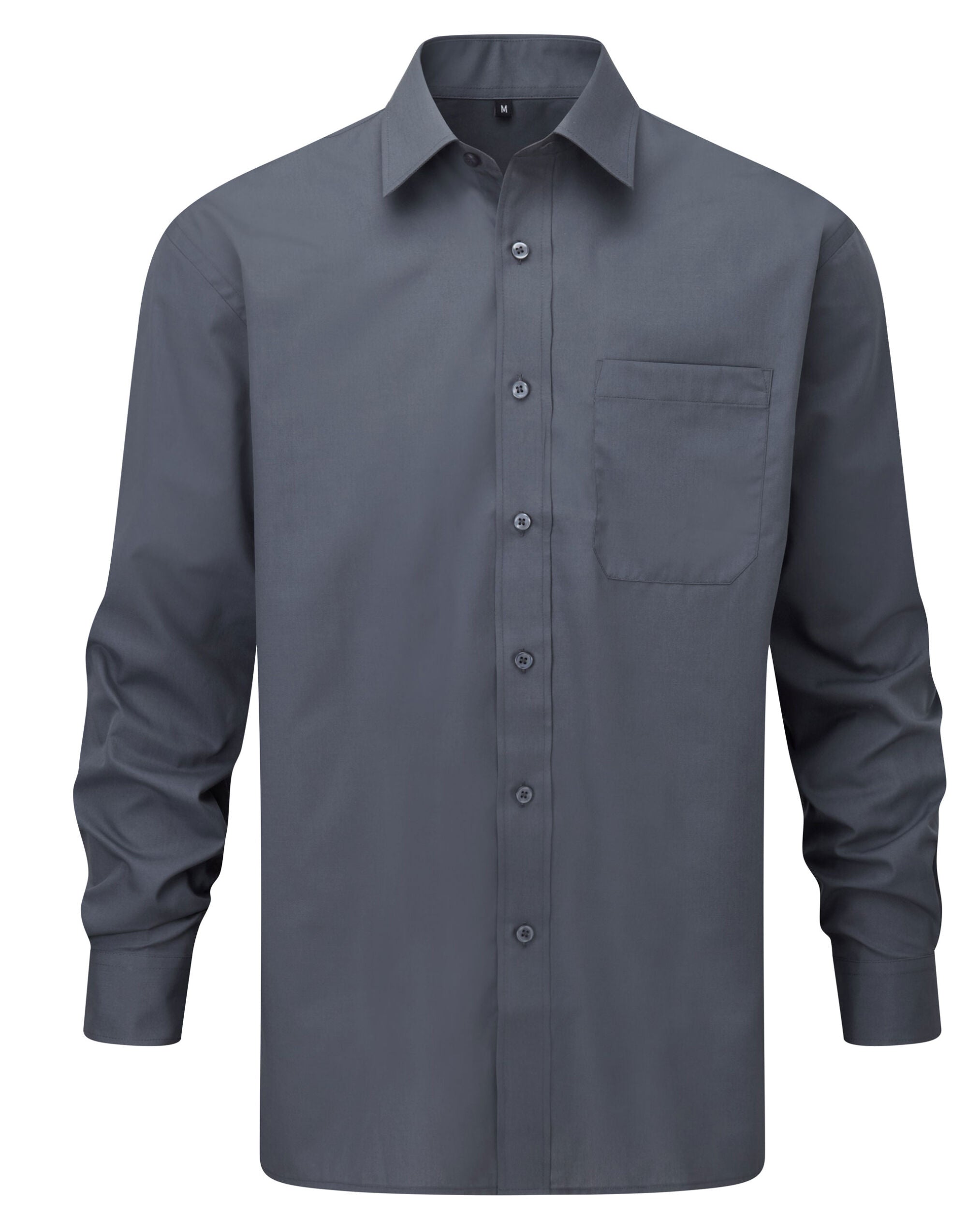 Men's Long Sleeve Classic Polycotton Poplin Shirt
