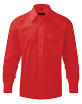 Men's Long Sleeve Classic Polycotton Poplin Shirt