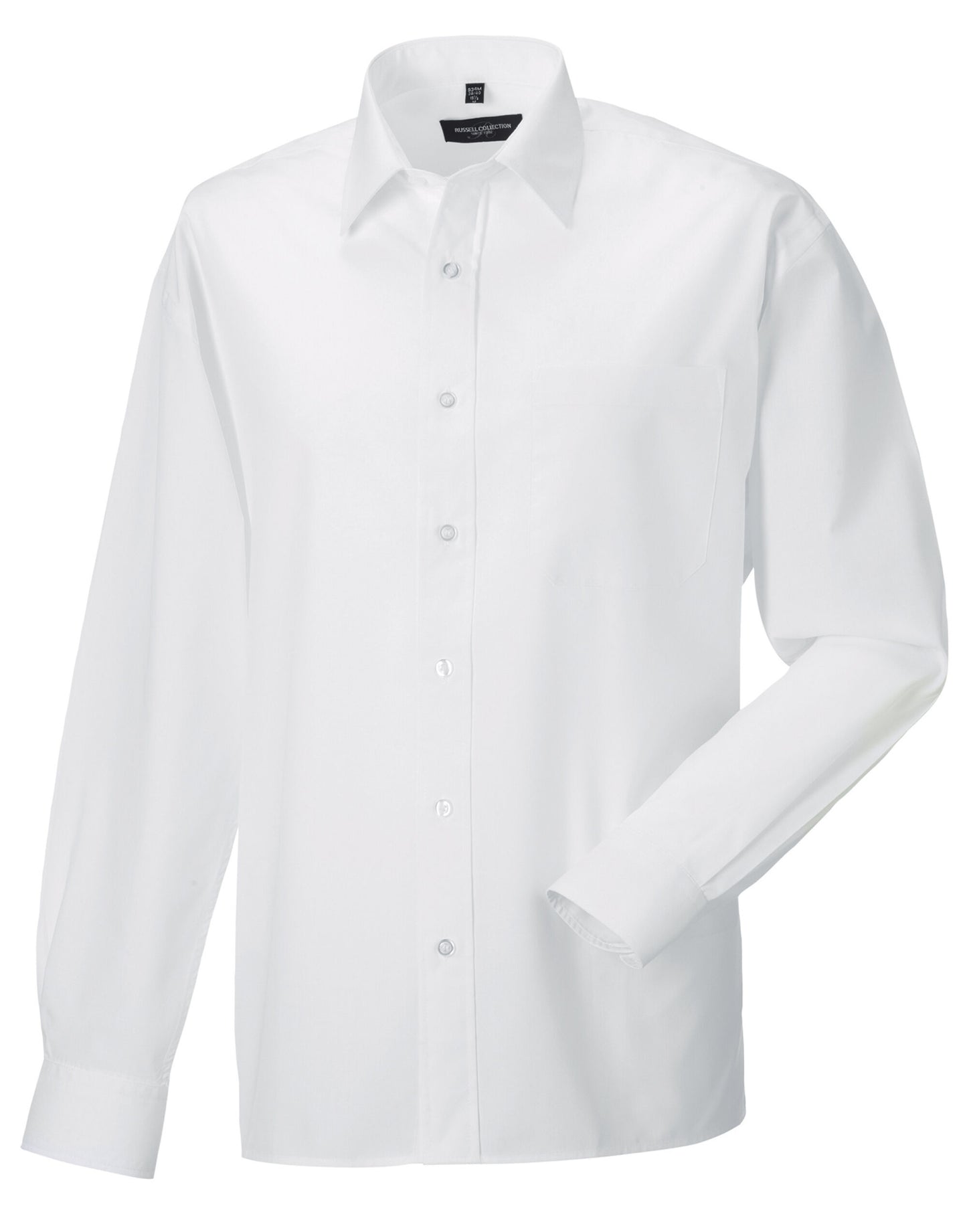 Men's Long Sleeve Classic Polycotton Poplin Shirt