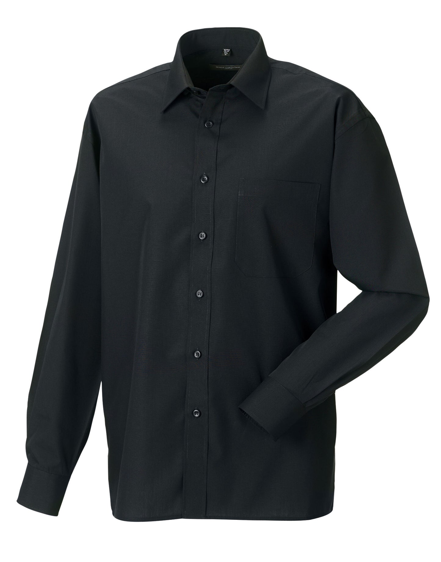 Men's Long Sleeve Classic Polycotton Poplin Shirt