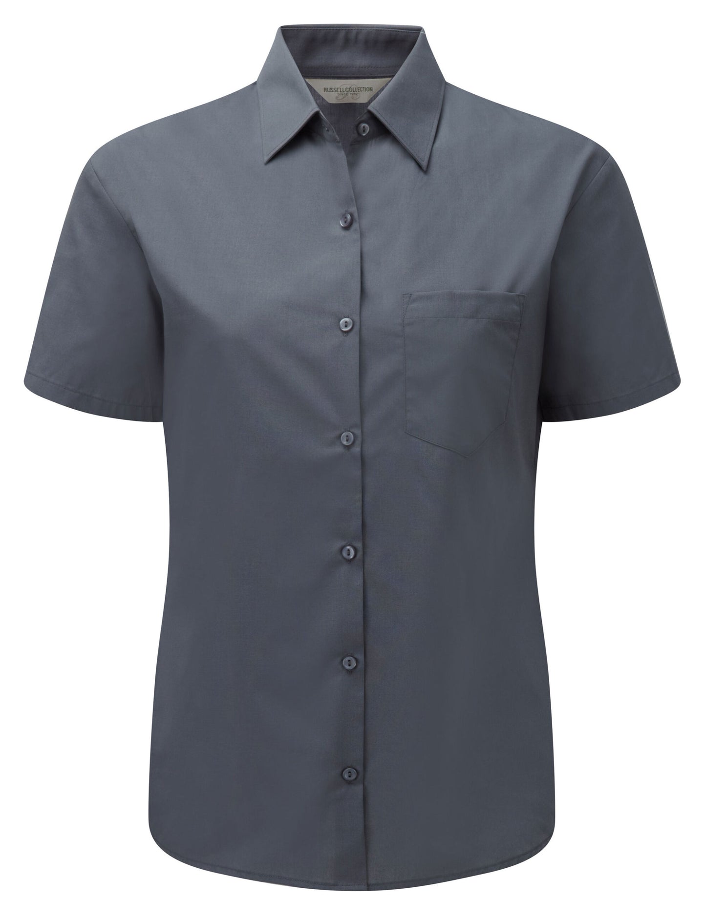 Ladies' Short Sleeve Classic Polycotton Poplin Shirt
