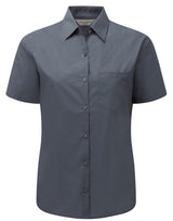 Ladies' Short Sleeve Classic Polycotton Poplin Shirt