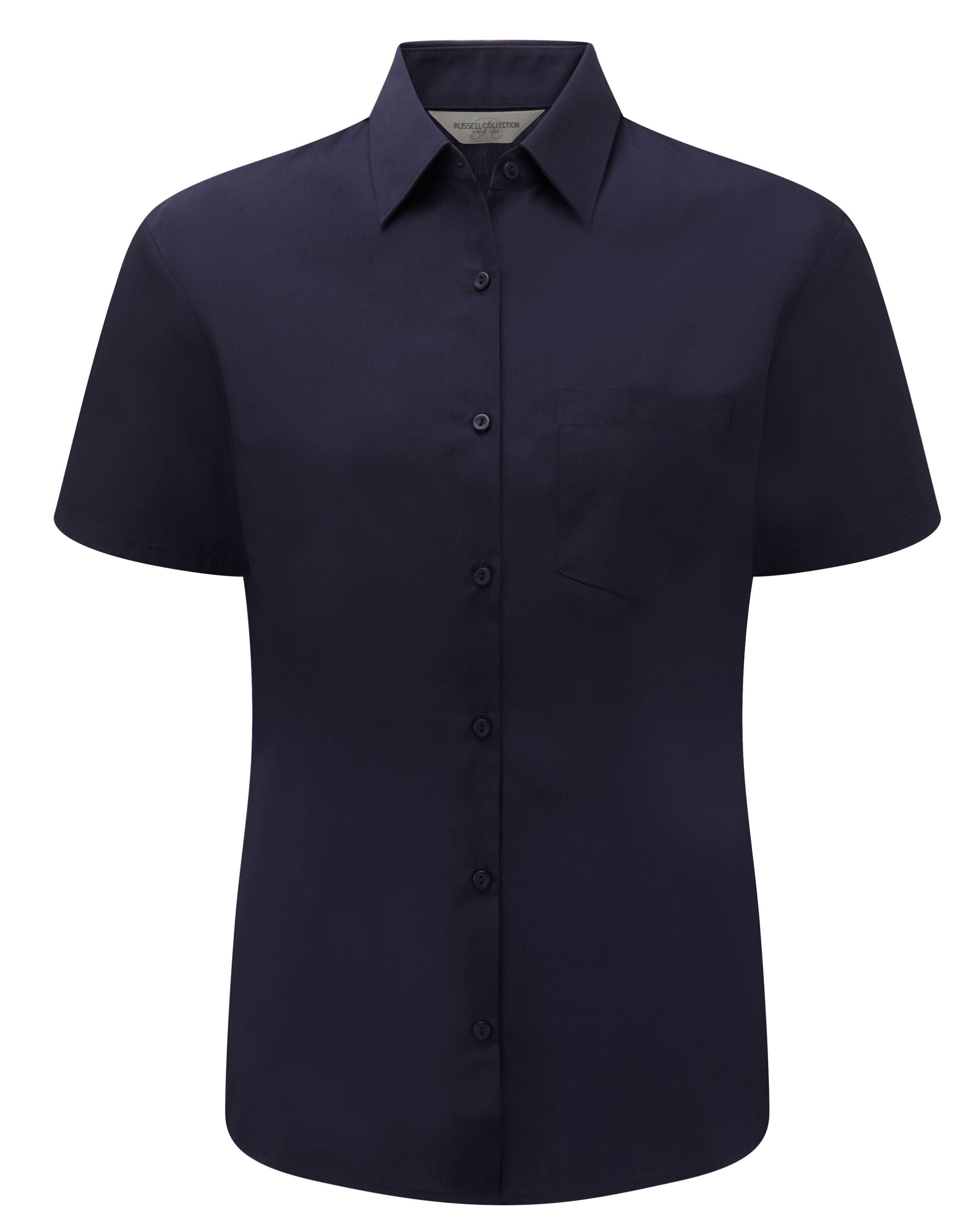 Ladies' Short Sleeve Classic Polycotton Poplin Shirt