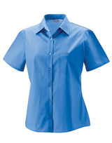 Ladies' Short Sleeve Classic Polycotton Poplin Shirt