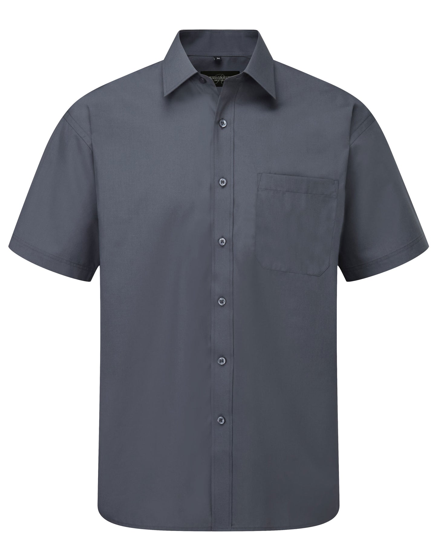 Men's Short Sleeve Classic Polycotton Poplin Shirt