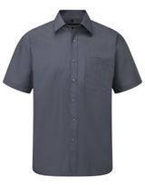 Men's Short Sleeve Classic Polycotton Poplin Shirt