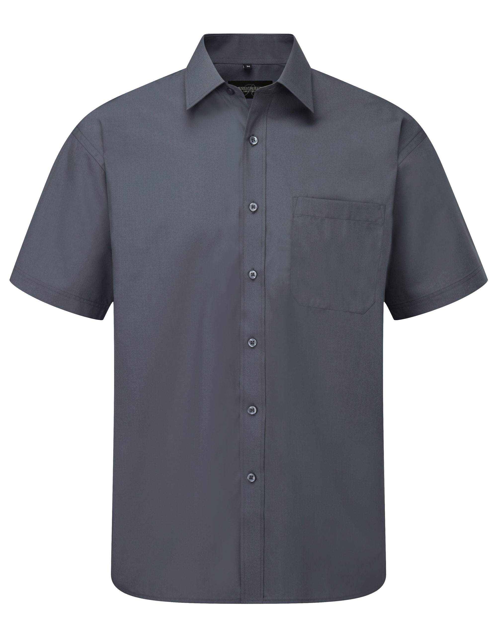 Men's Short Sleeve Classic Polycotton Poplin Shirt