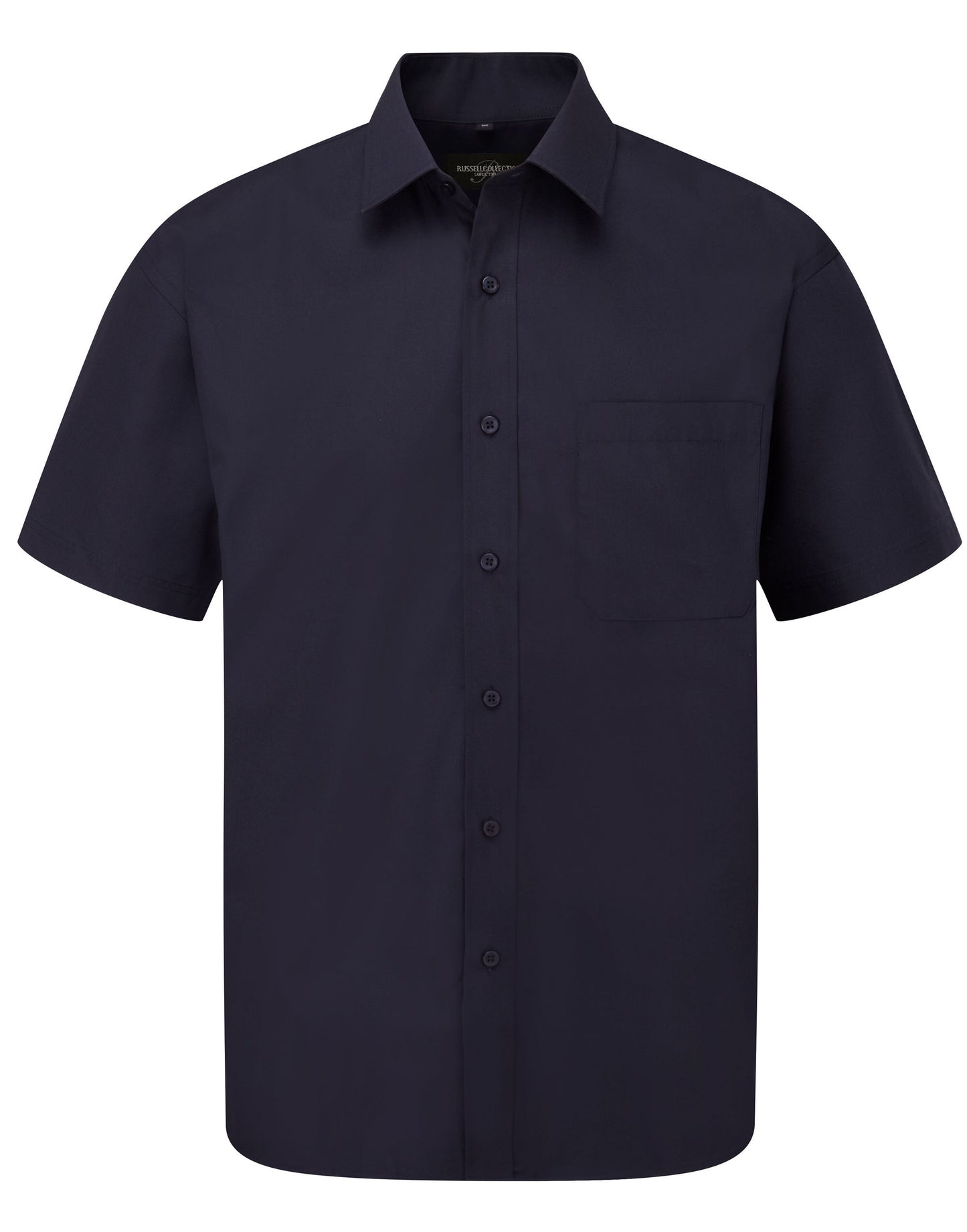 Men's Short Sleeve Classic Polycotton Poplin Shirt